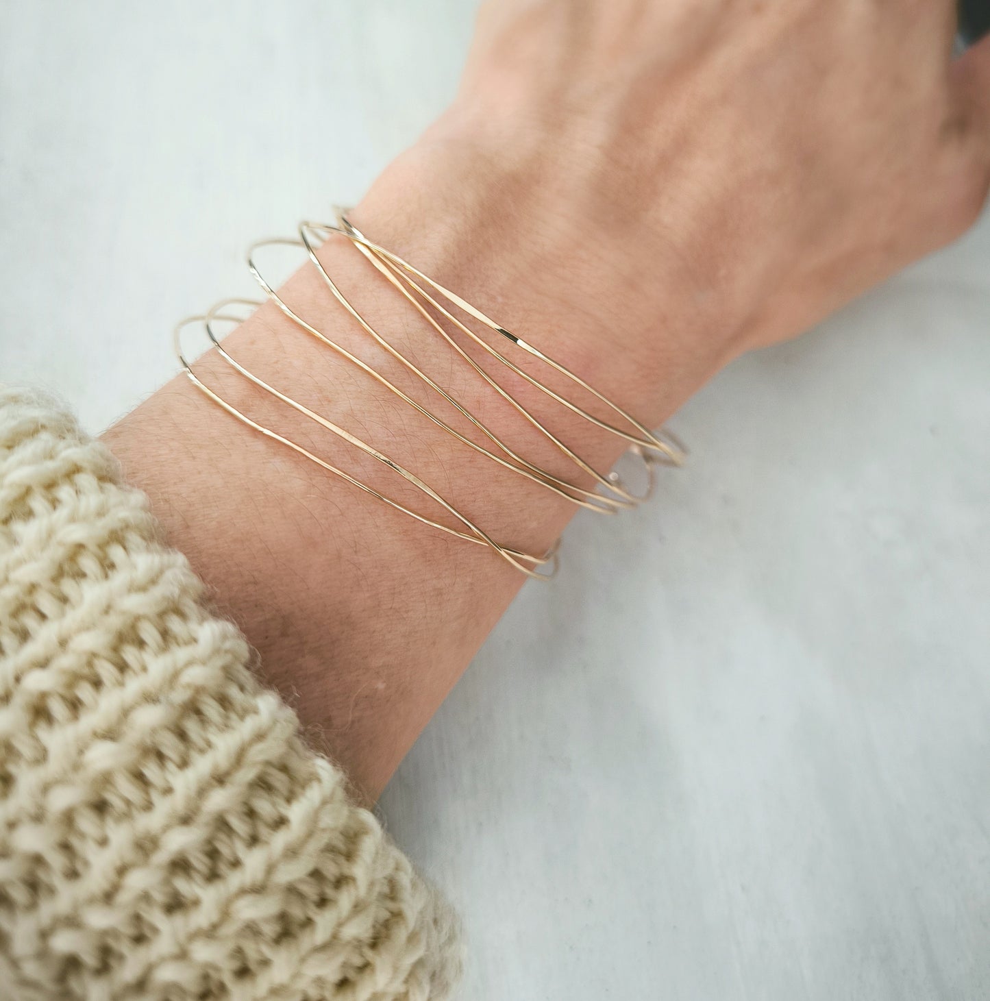 Bracelets semainier or laminé 14k