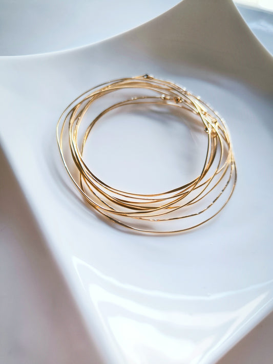 Bracelets semainier or laminé 14k