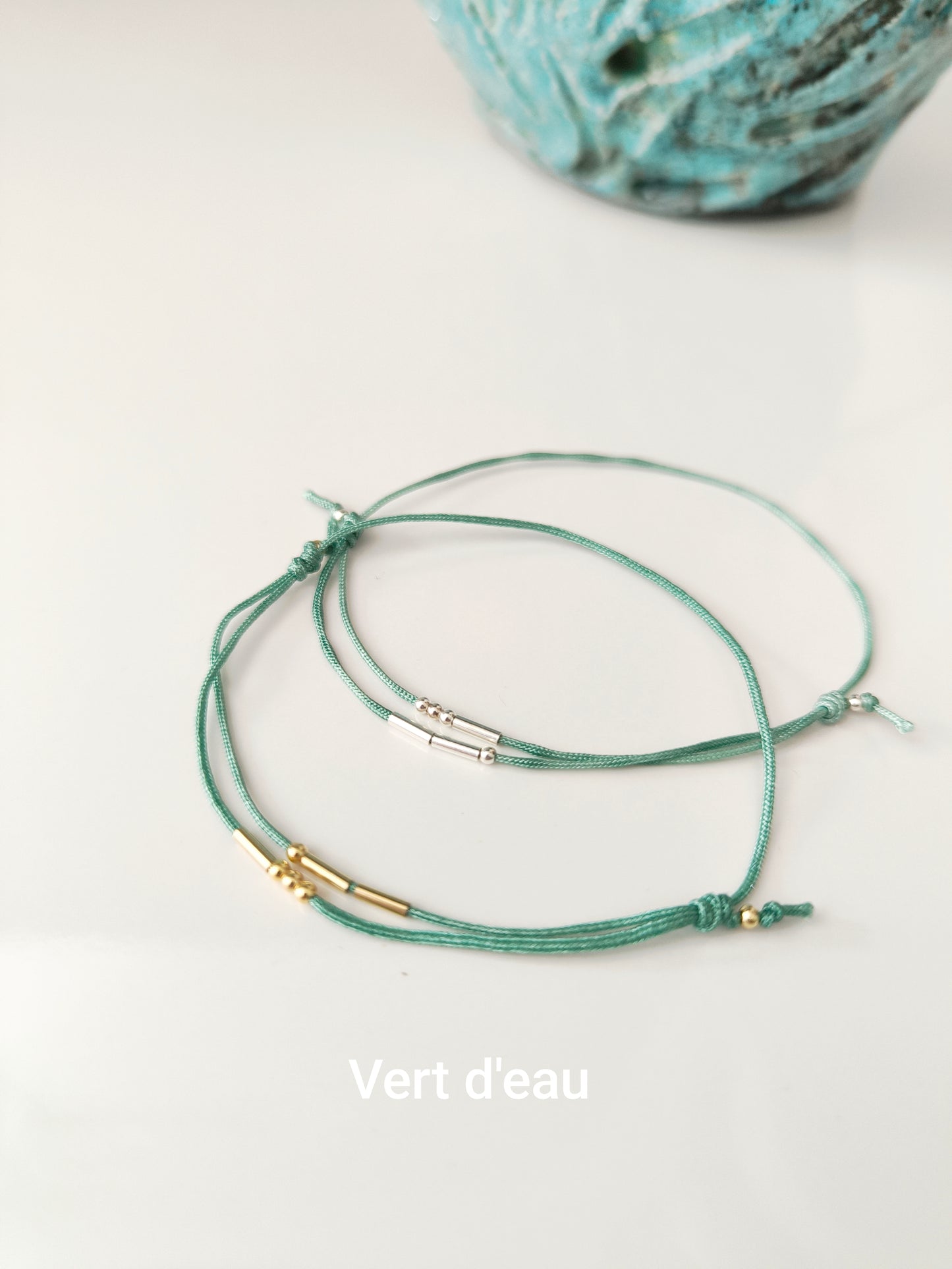 Bracelet initiales en code Morse