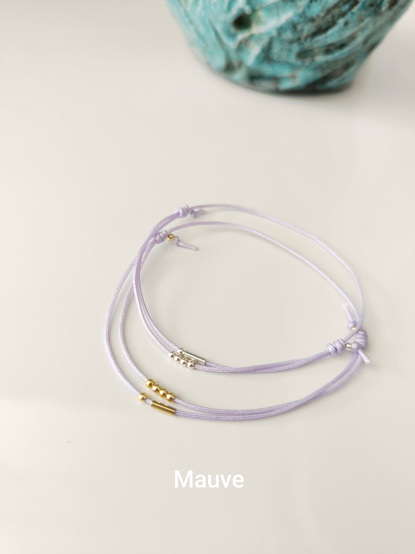 Bracelet initiales en code Morse