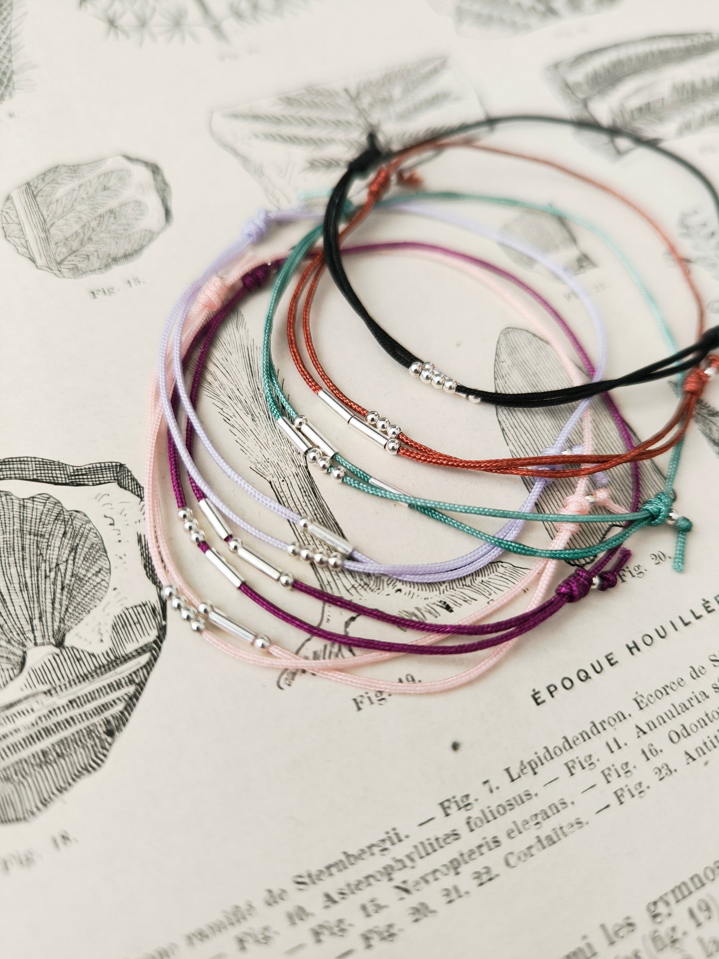 Bracelet initiales en code Morse